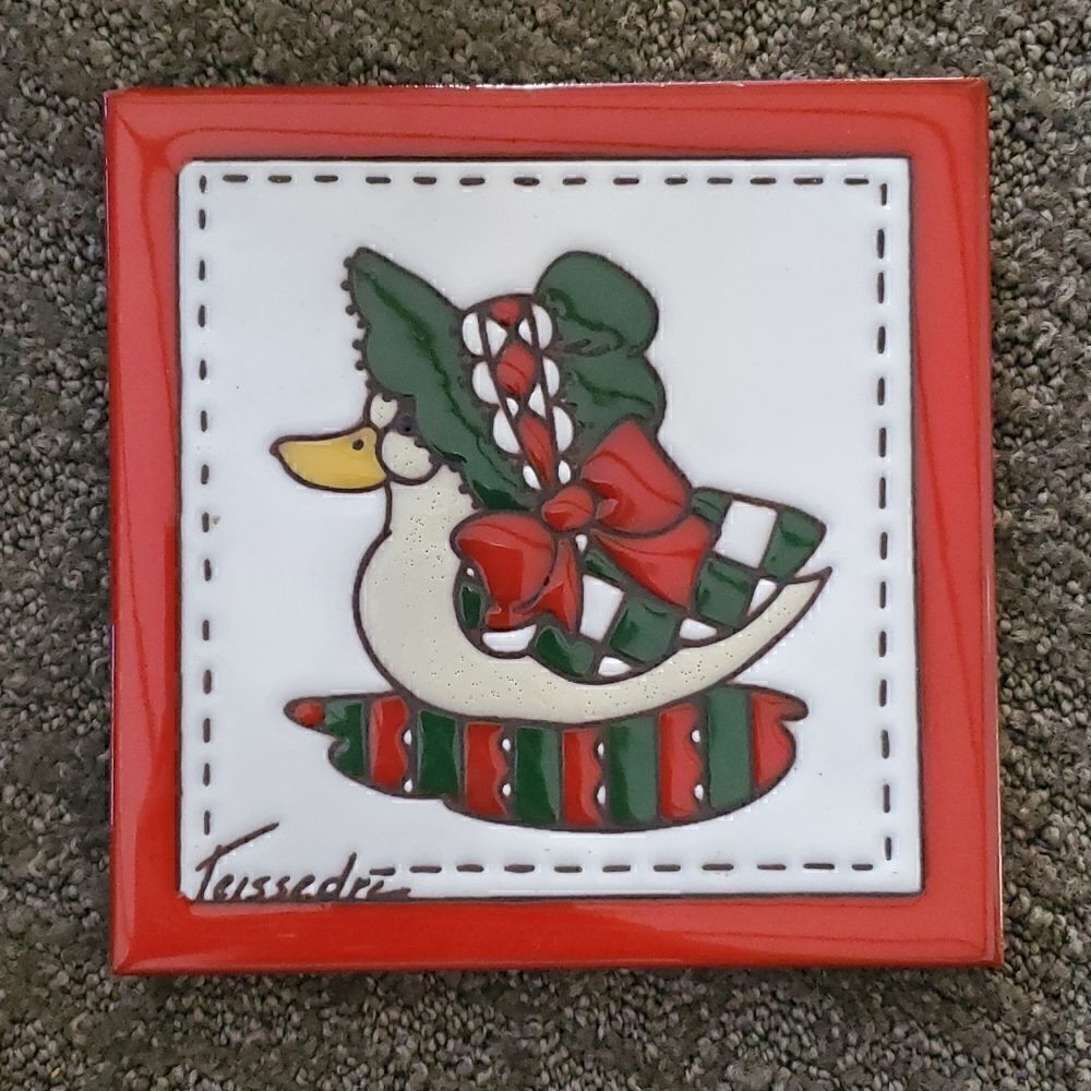 Teissedre | Italian Taracata Holiday Tile Trivet